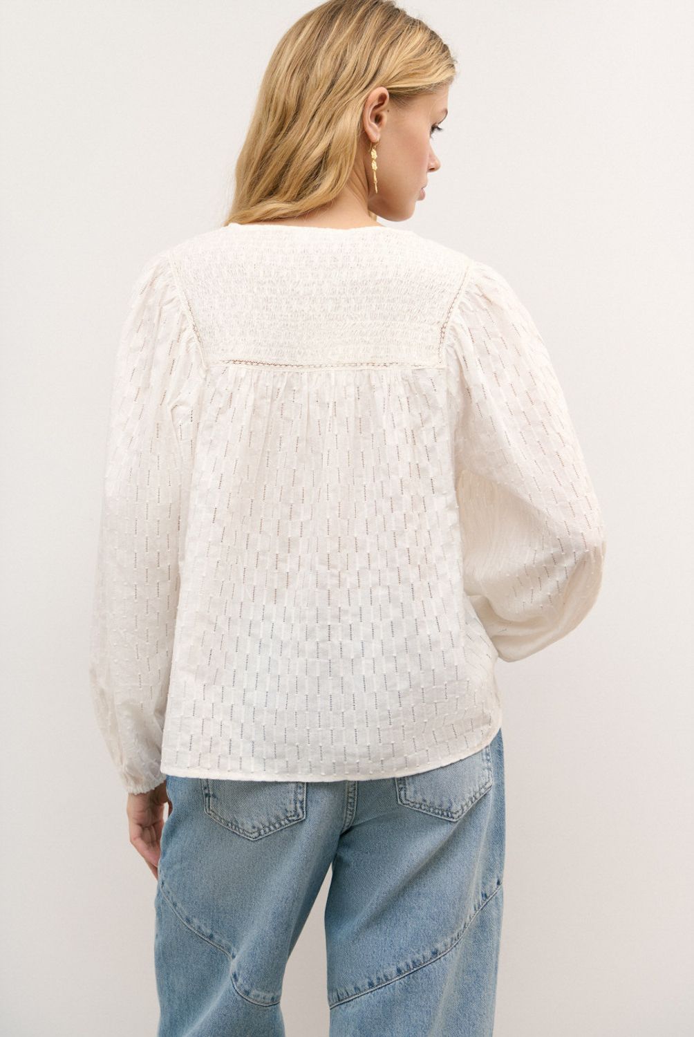 BROWNIE - Blusa Volumen Textura Mujer Brownie