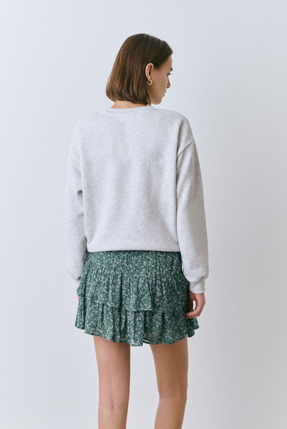 BROWNIE - Falda Leila Estampada Floral Bicolor Mujer Brownie