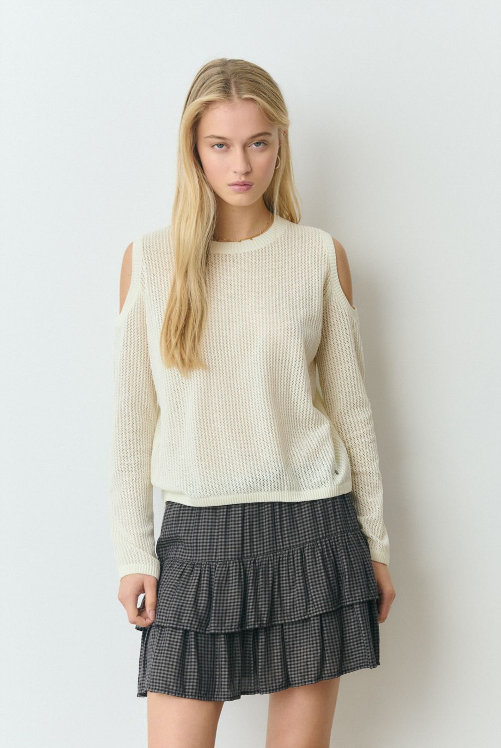 BROWNIE - Sweater Hombros Chenilla Mujer Brownie
