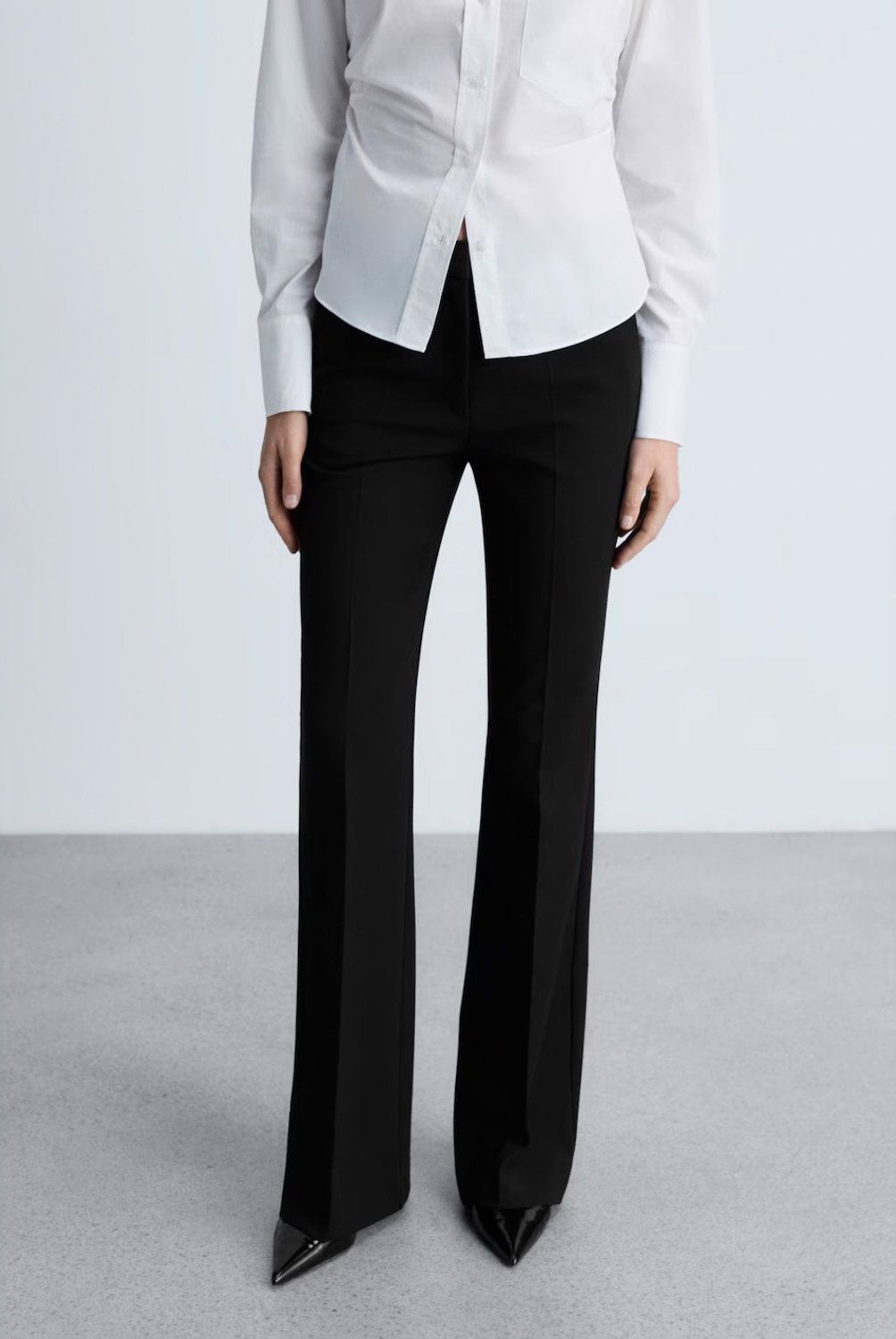 MANGO - Pantalón Flare Bolsillos Mujer Mango