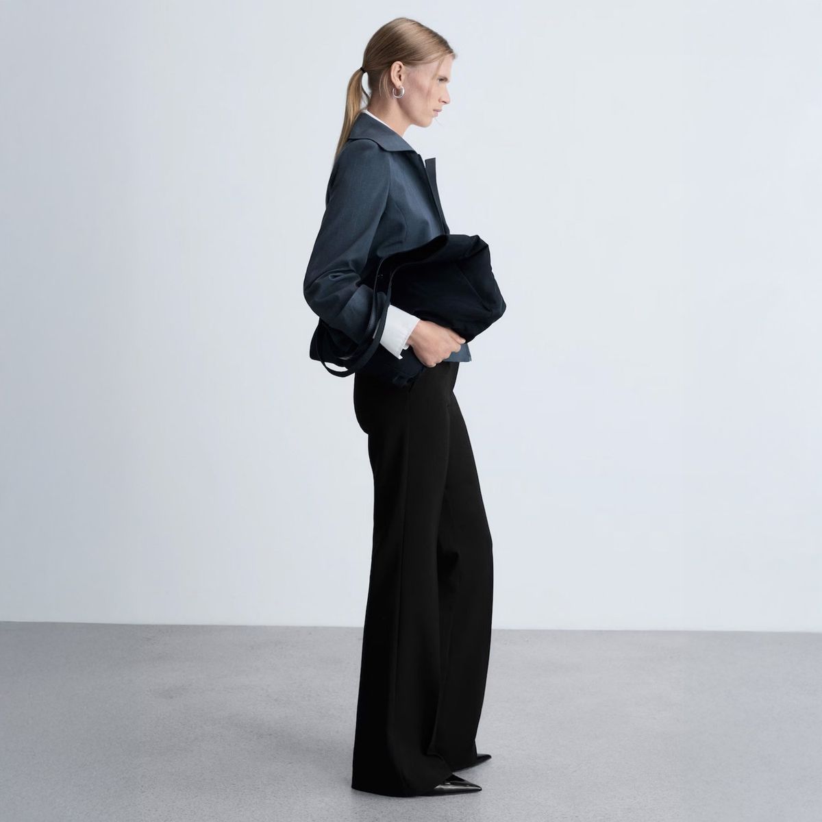 MANGO - Pantalón Flare Bolsillos Mujer Mango