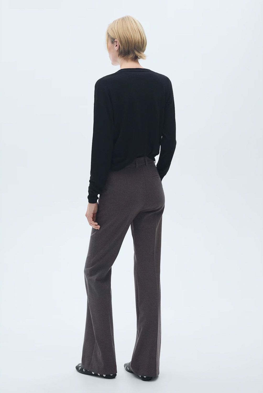 MANGO - Pantalón Flare Bolsillos Mujer Mango