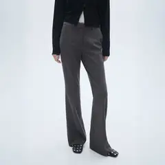 MANGO - Pantalón Flare Bolsillos Mujer