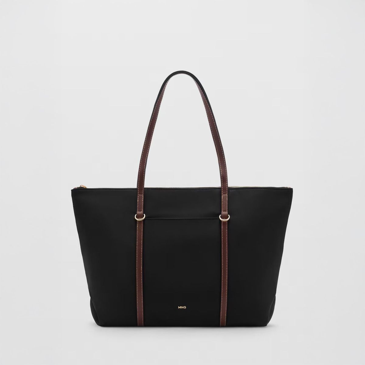 MANGO - Bolso Shopper Doble Asa Mujer Mango