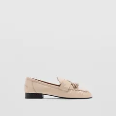 MANGO - Mocasín Mujer Beige