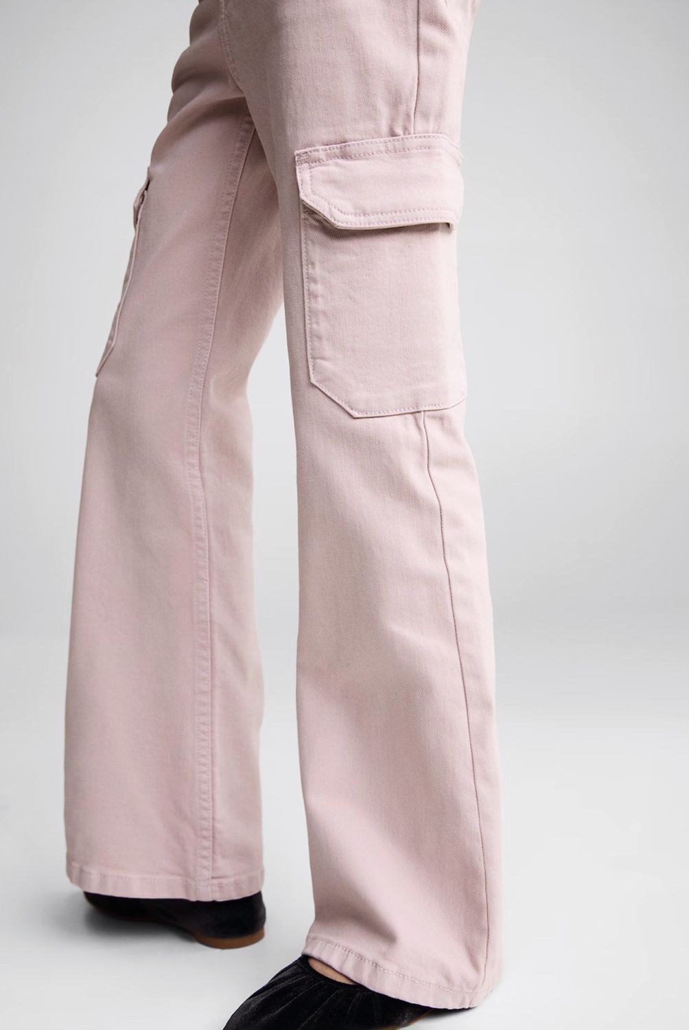 MANGO KIDS - Jeans Flare Cargo Algodón Niña Mango Kids