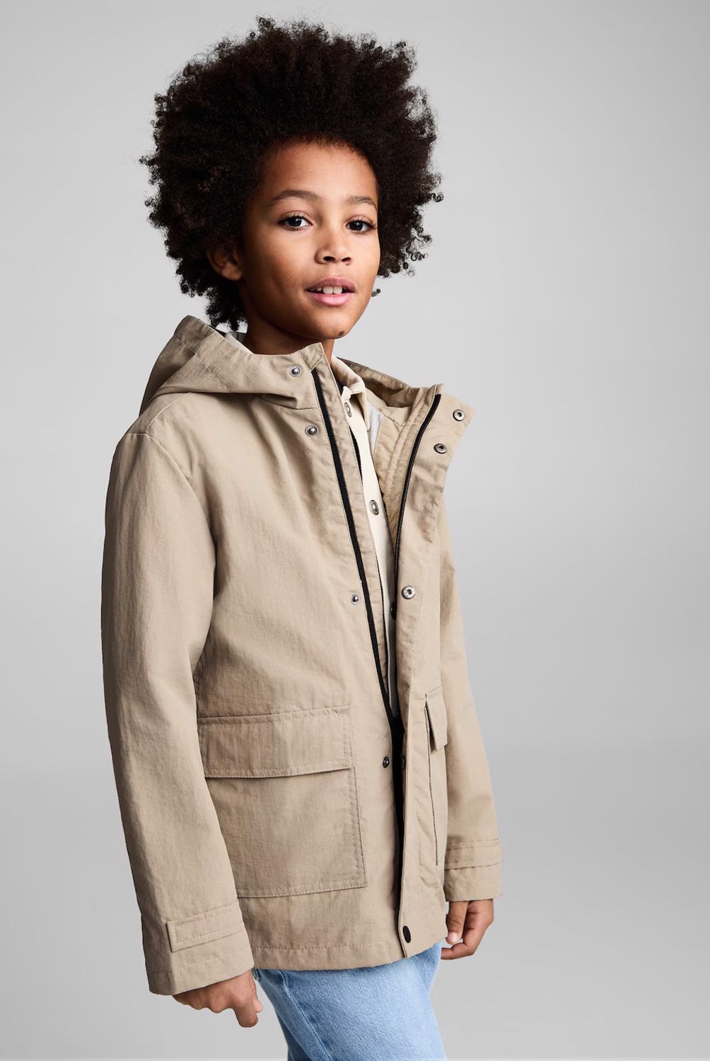 MANGO KIDS - Parka Capucha  Niño Mango Kids