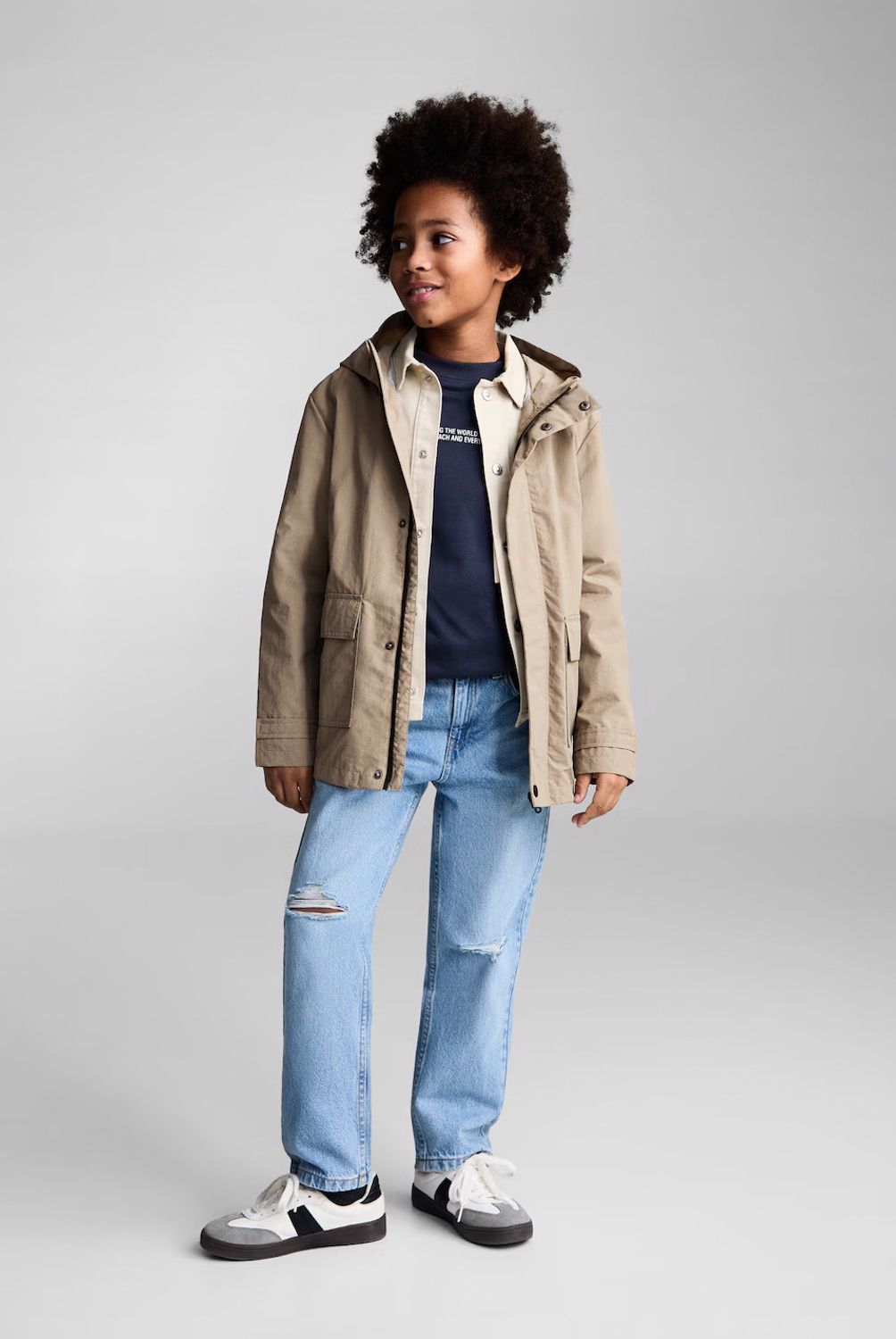MANGO KIDS - Parka Capucha  Niño Mango Kids