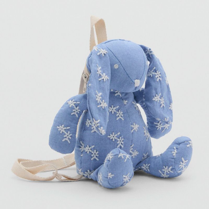 MANGO KIDS - Mochila Conejito Algodón Bebé Niña Mango Kids
