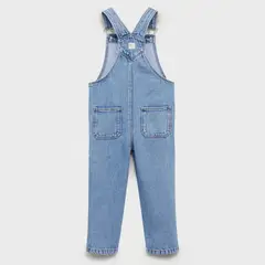 MANGO KIDS - Jardinera Largo Vaquero Bolsillo Algodón Bebé Niño