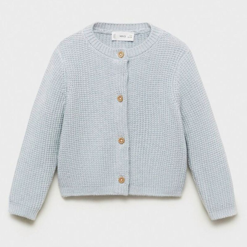 MANGO KIDS - Cárdigan Punto Fino Algodón Bebé Unisex Mango Kids