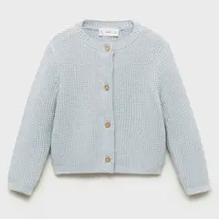 MANGO KIDS - Cárdigan Punto Fino Algodón Bebé Unisex