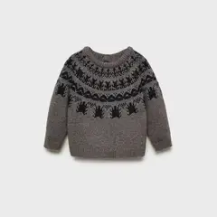 MANGO KIDS - Sweater Jacquard Lana Unisex Bebé