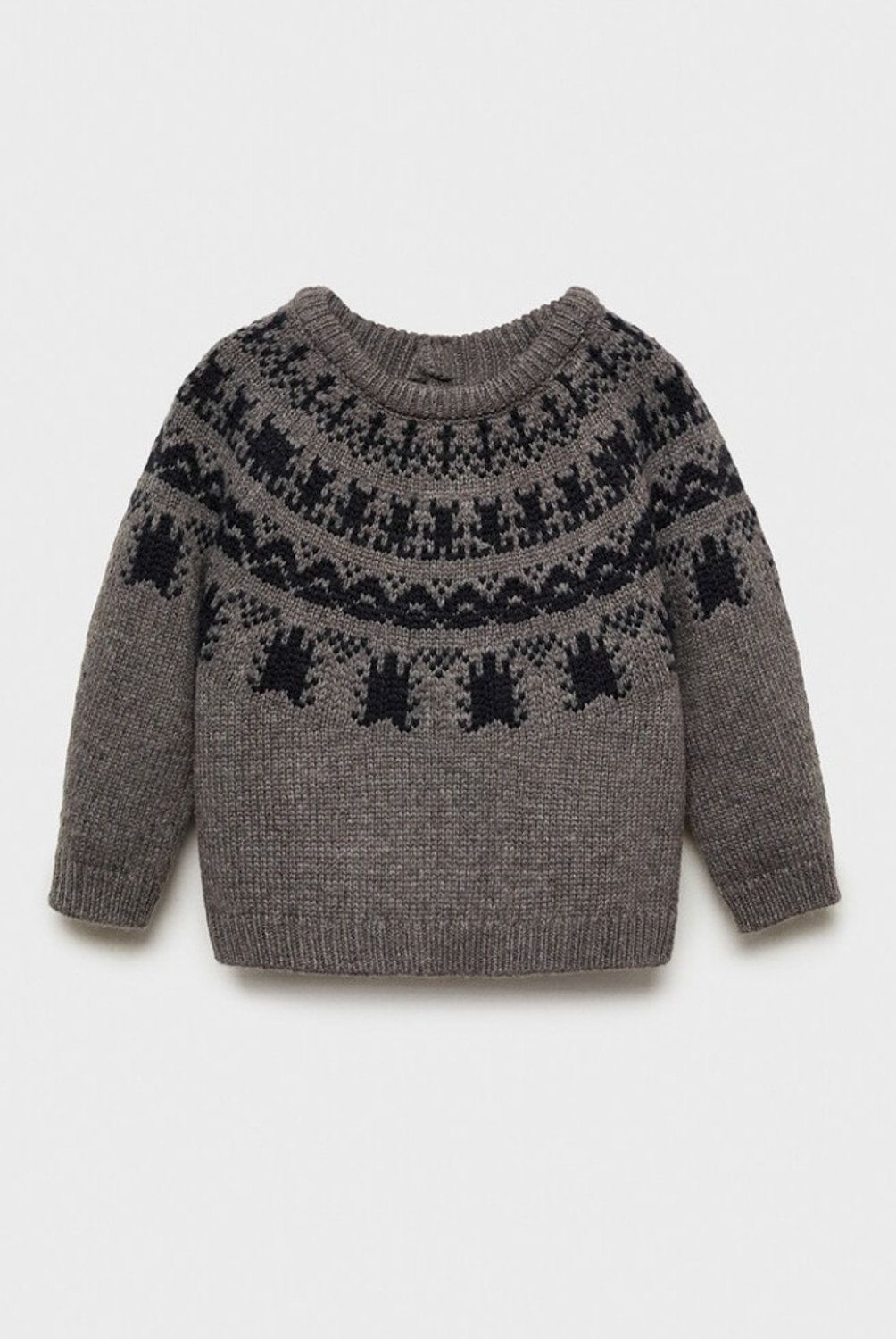 MANGO KIDS - Sweater Jacquard Lana Unisex Bebé Mango Kids