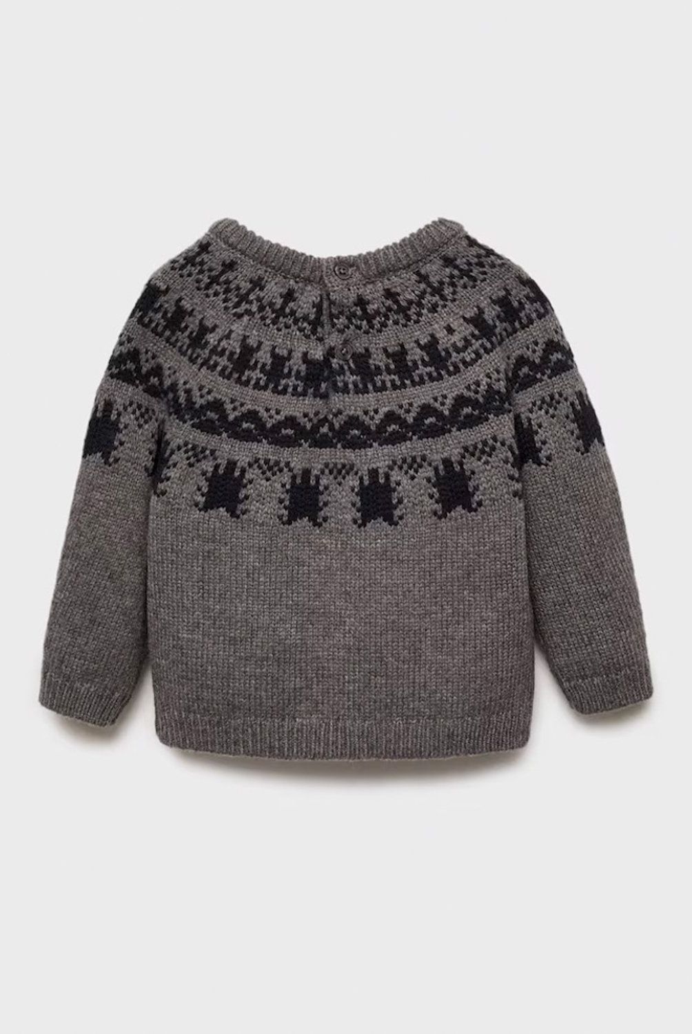 MANGO KIDS - Sweater Jacquard Lana Unisex Bebé Mango Kids