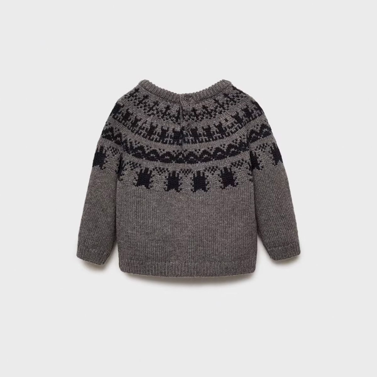 MANGO KIDS - Sweater Jacquard Lana Unisex Bebé Mango Kids