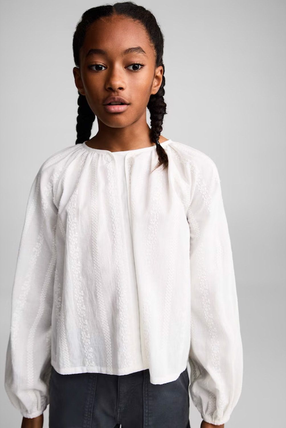MANGO KIDS - Blusa Fluida Detalles Bordados Niña Mango Kids