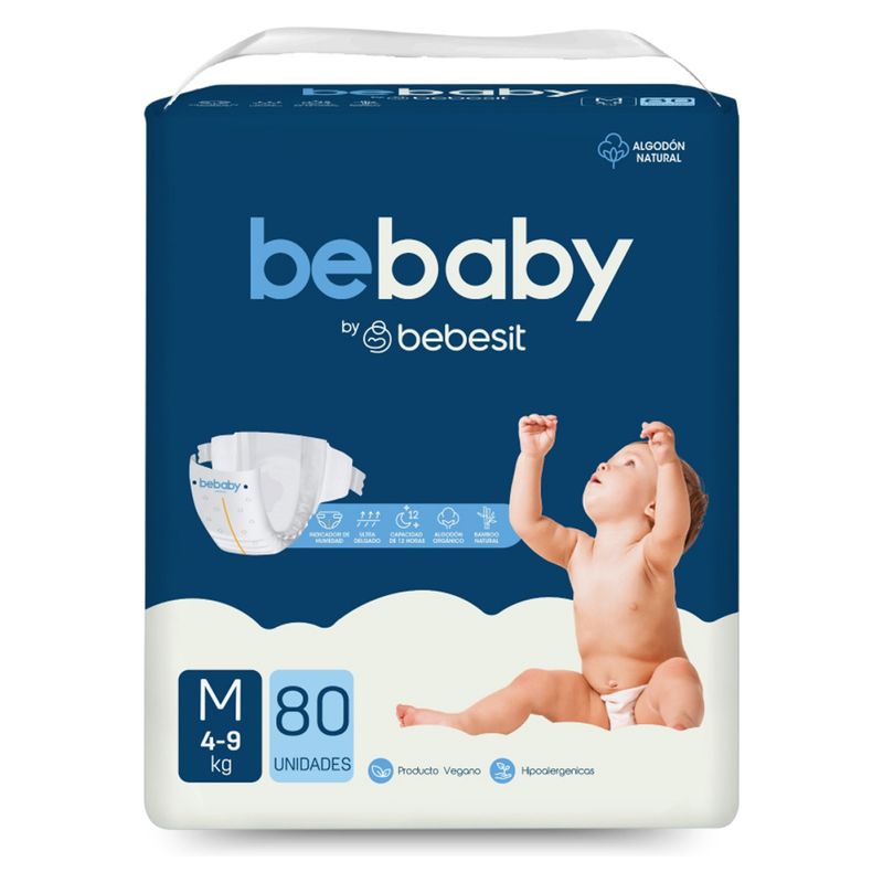 BEBESIT - Pañales BeBaby M 80u Bebesit
