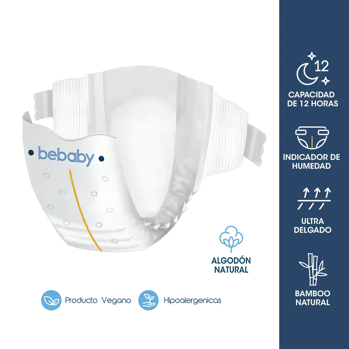 BEBESIT - Pañales BeBaby M 80u Bebesit