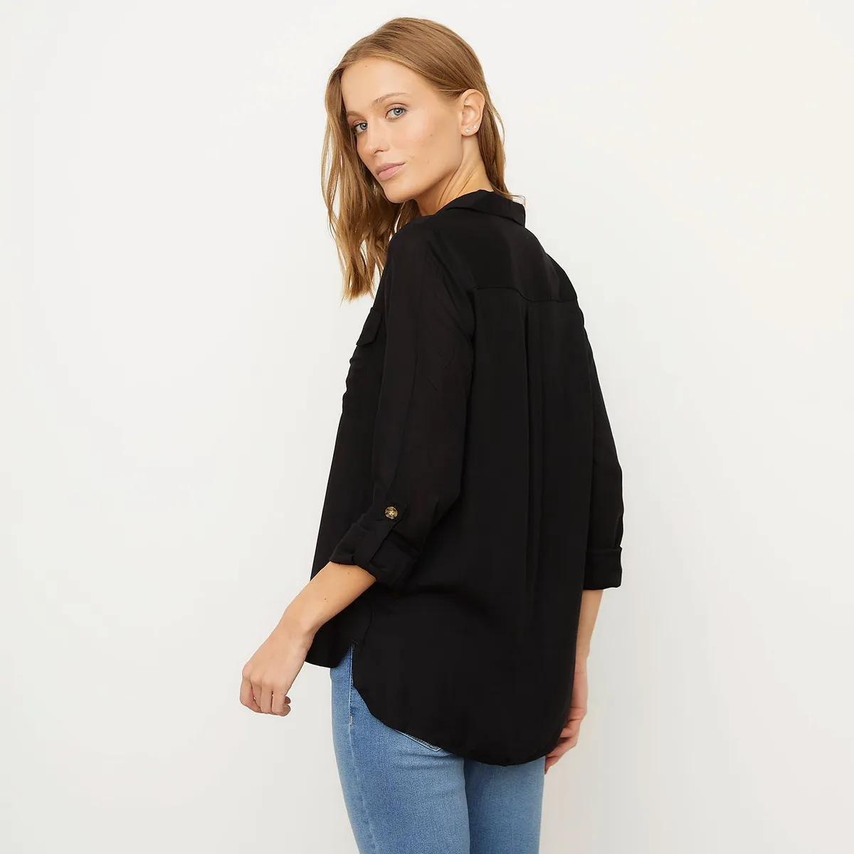 VERO MODA - Blusa Manga Larga Botones  Mujer Vero Moda