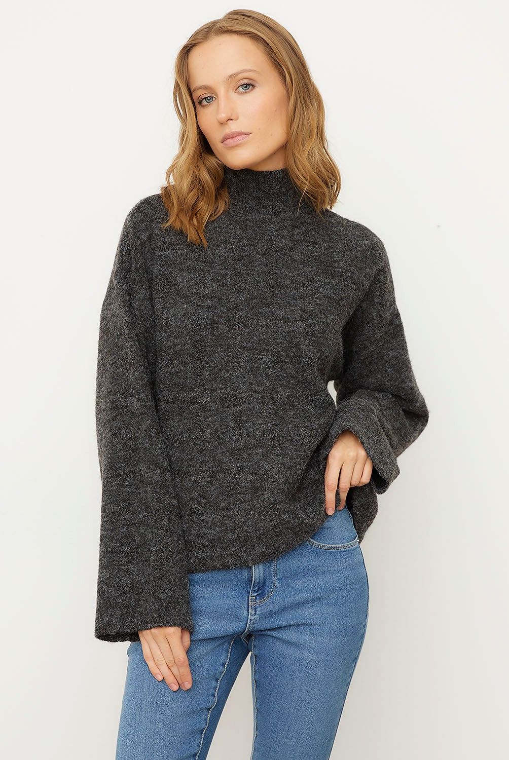 VERO MODA - Sweater Cuello Alto Mujer Vero Moda