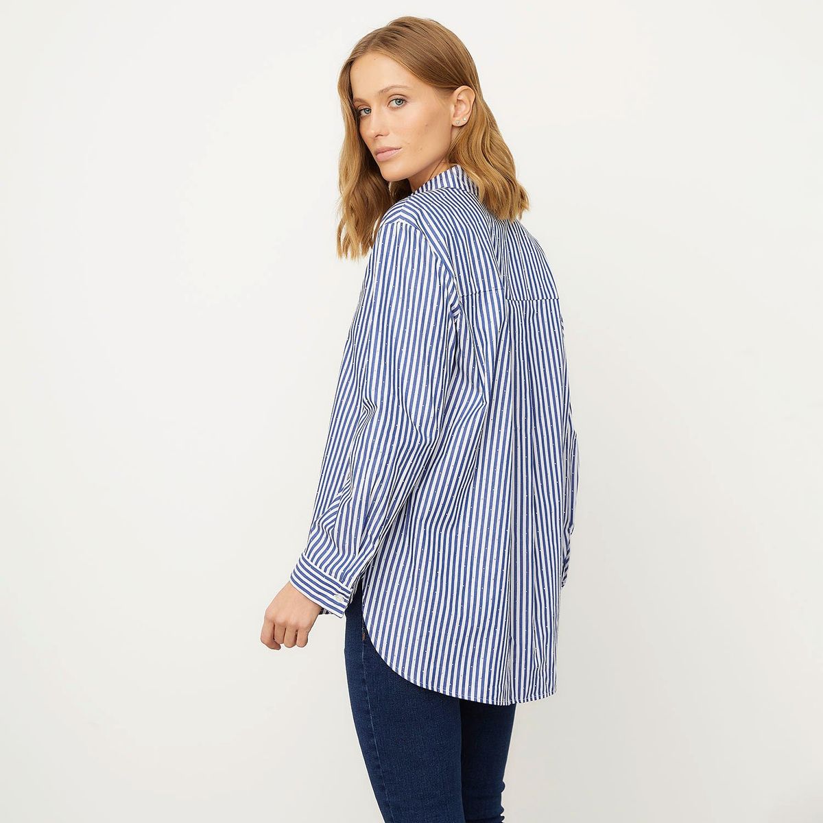 VERO MODA - Camisa Rayas Algodón Mujer Vero Moda