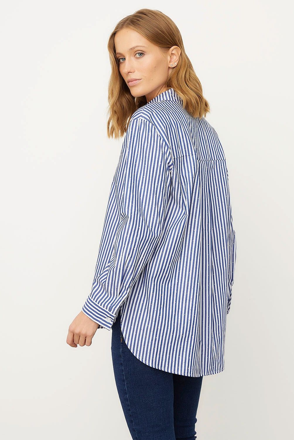 VERO MODA - Camisa Rayas Algodón Mujer Vero Moda