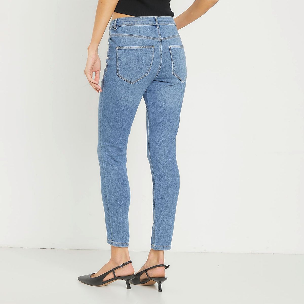 VERO MODA - Jeans Skinny Tiro Medio Mujer Vero Moda