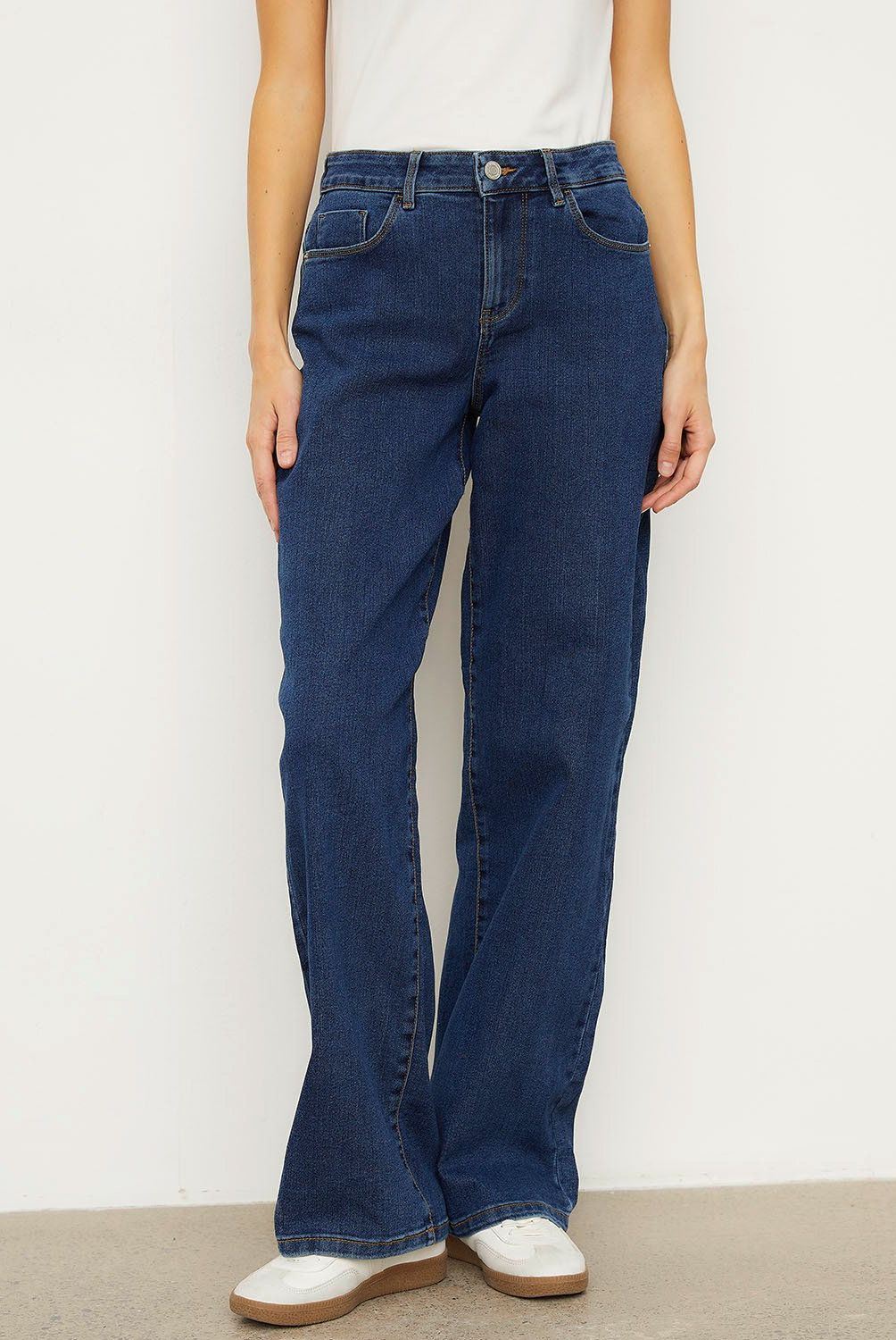 VERO MODA - Jeans Wide Leg Algodón Mujer Vero Moda