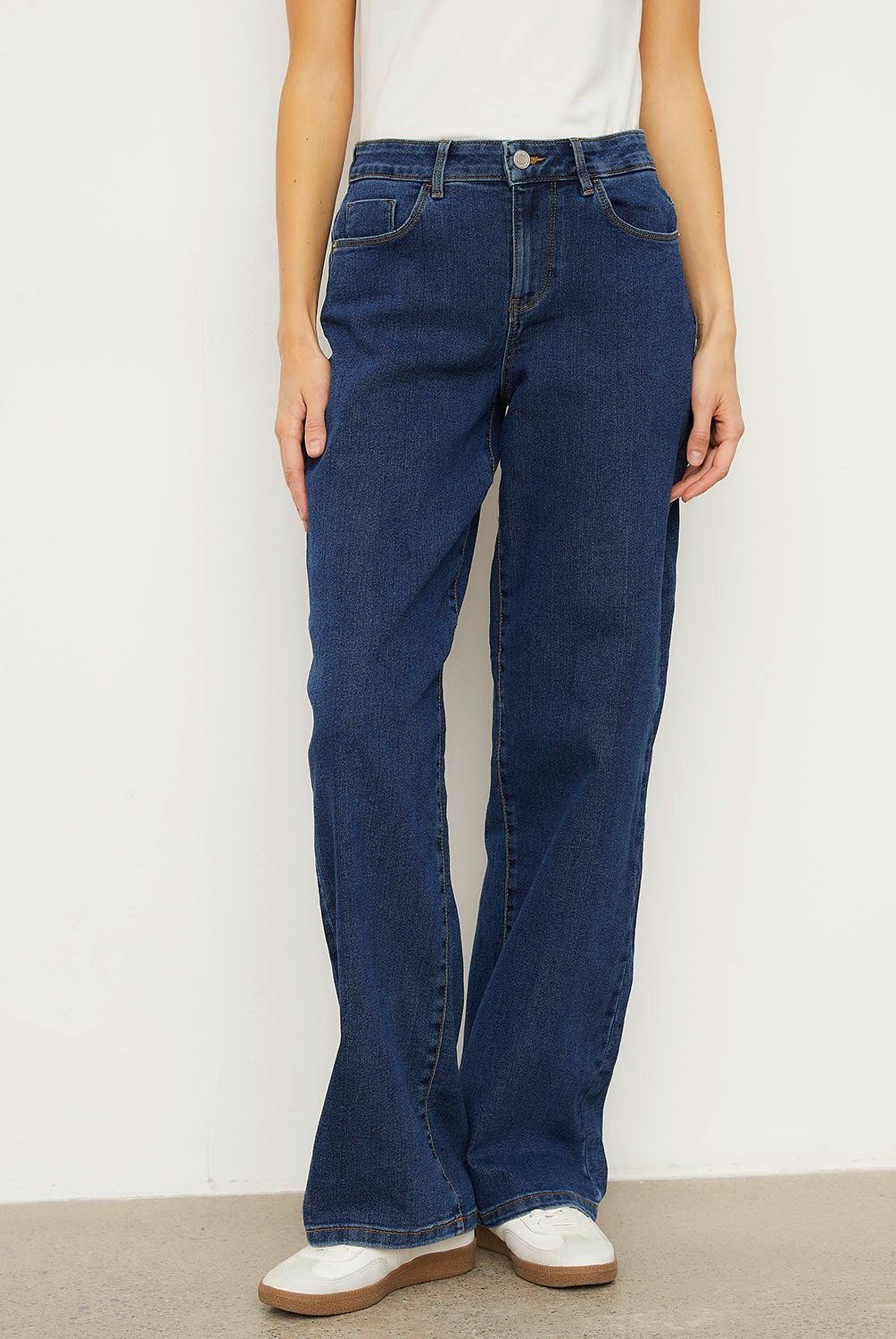 VERO MODA - Jeans Wide Leg Algodón Mujer Vero Moda
