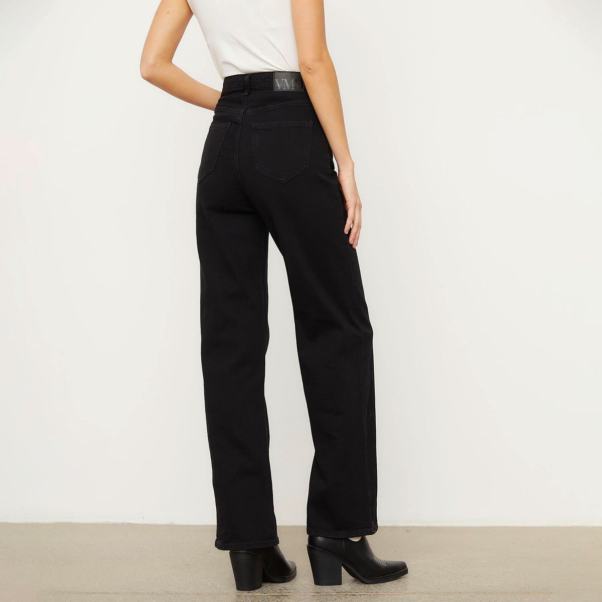 VERO MODA - Jeans Straight Tiro Alto Mujer Vero Moda