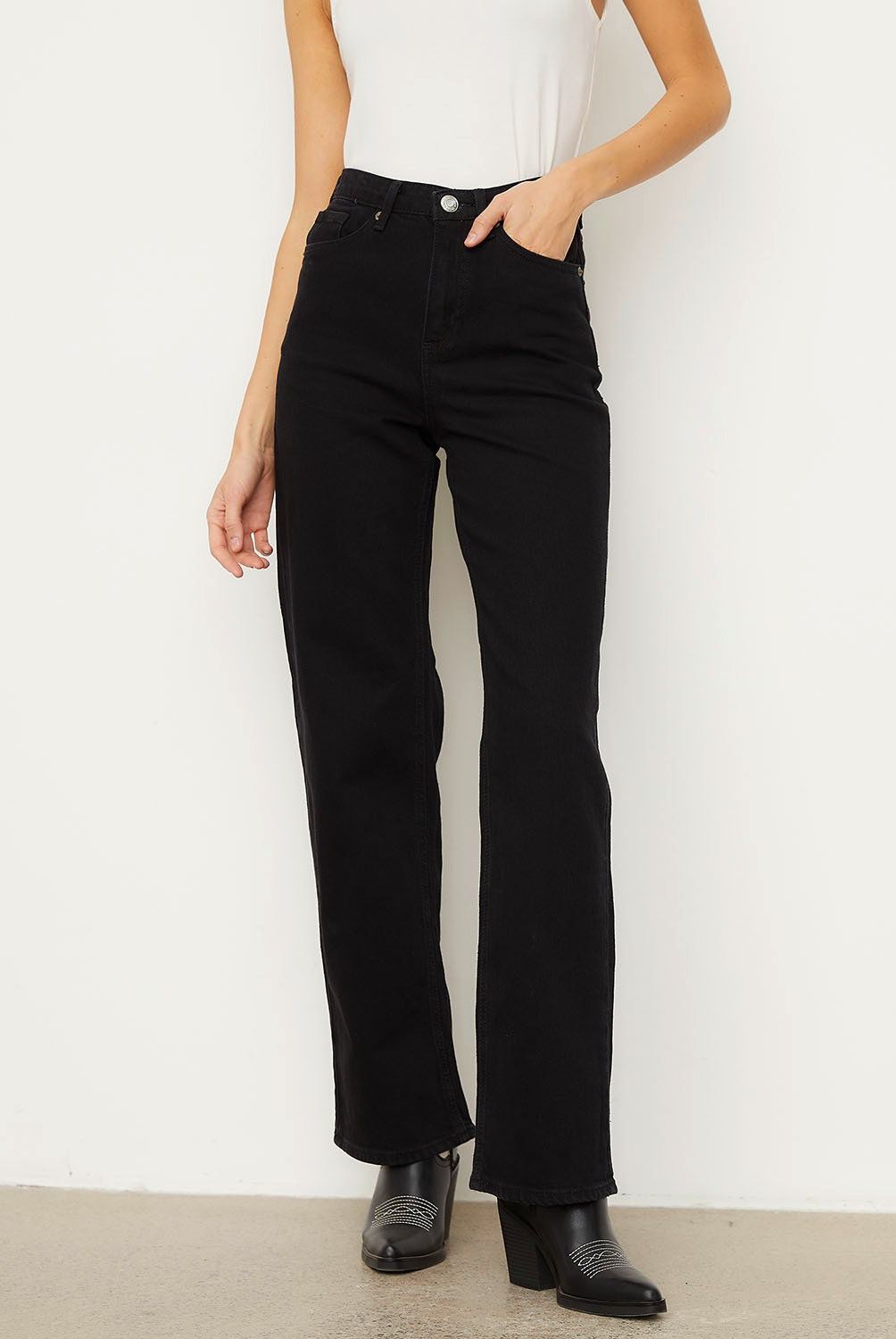 VERO MODA - Pantalón Recto  Algodón Mujer Vero Moda