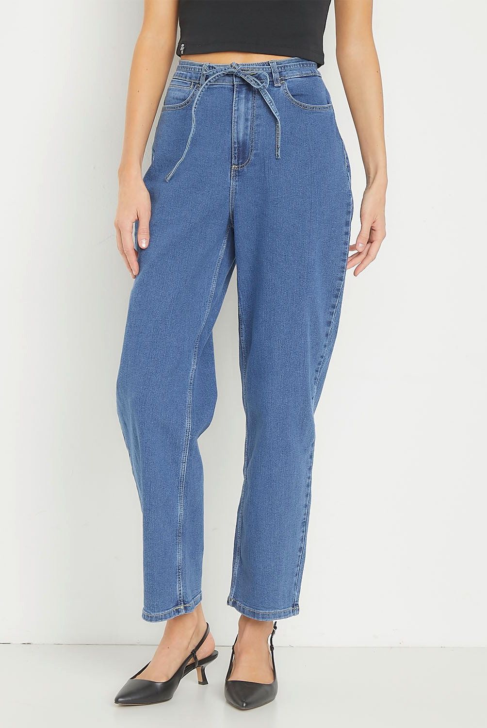 VERO MODA - Jeans Tiro Medio  Algodón Mujer Vero Moda