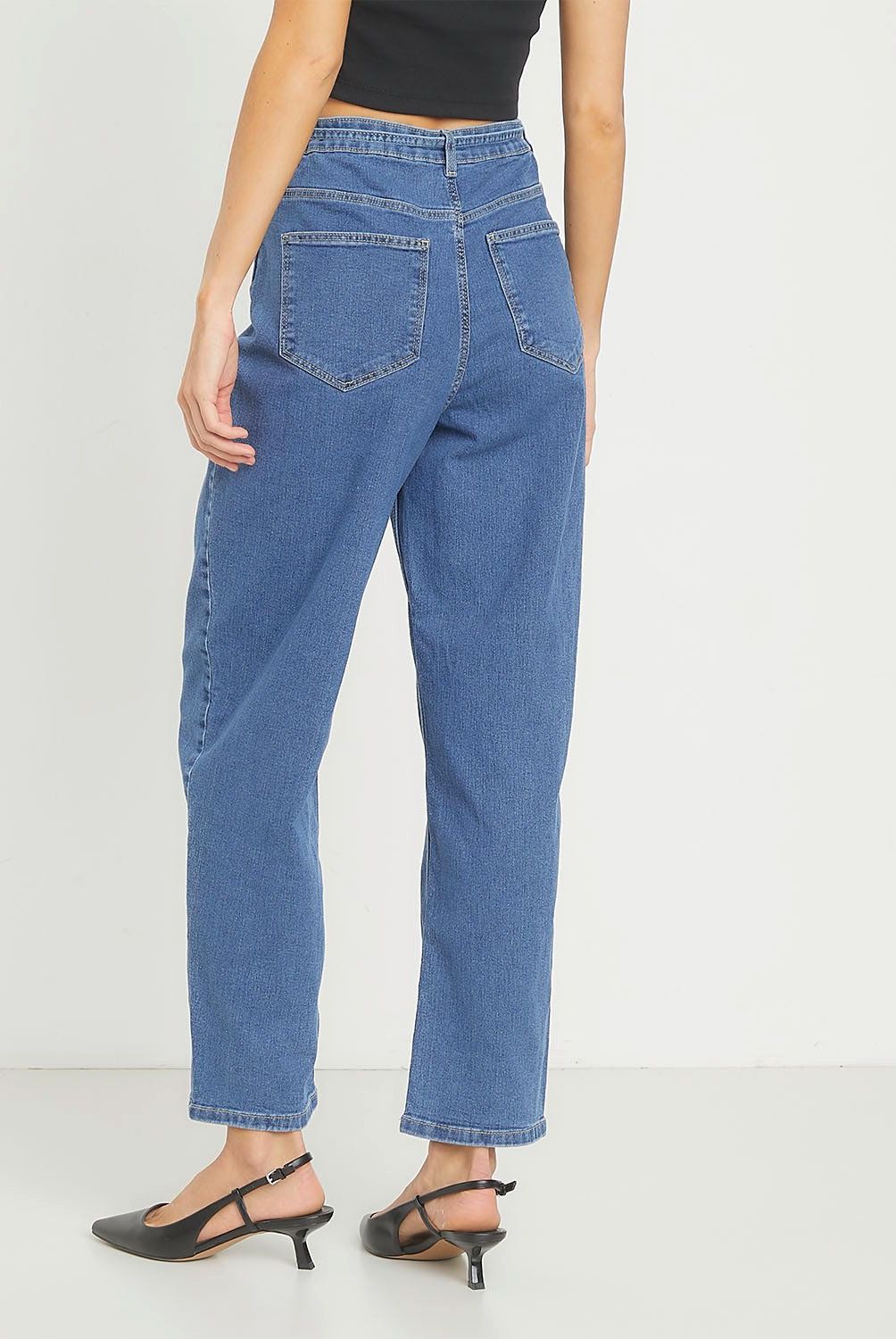 VERO MODA - Jeans Tiro Medio  Algodón Mujer Vero Moda
