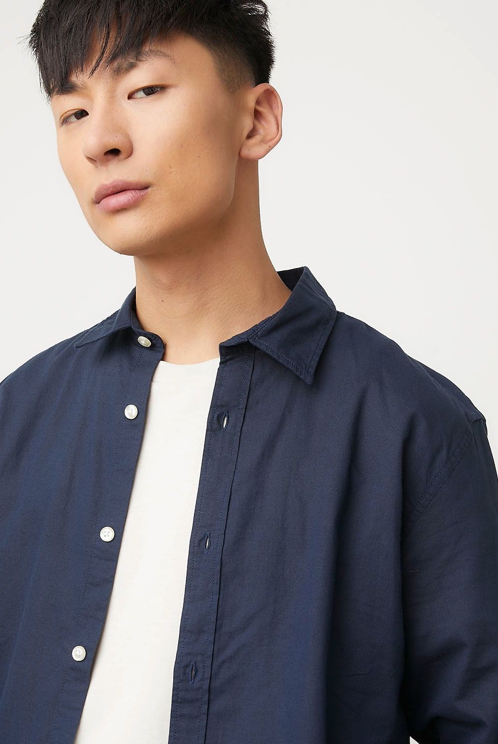 JACK&JONES - Camisa Lino Hombre Algodón Jack&Jones