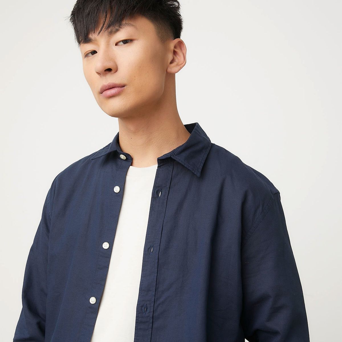 JACK&JONES - Camisa Lino Hombre Algodón Jack&Jones