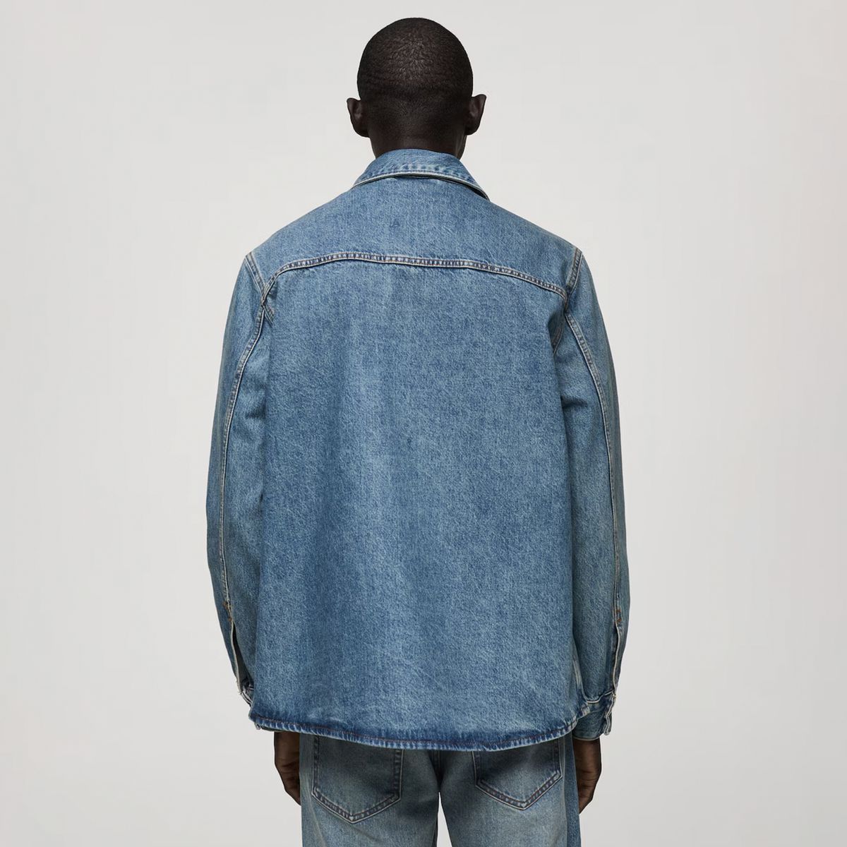 MANGO MAN - Chaqueta Vaquera Bolsillo Hombre Mango Man