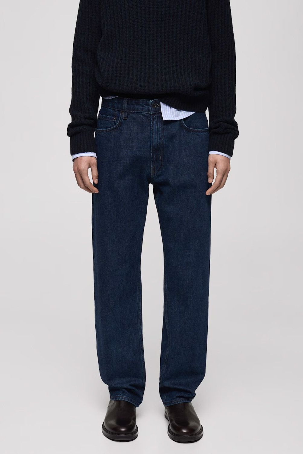MANGO MAN - Jeans Moby Straight Fit Lavado Oscuro Hombre Mango Man