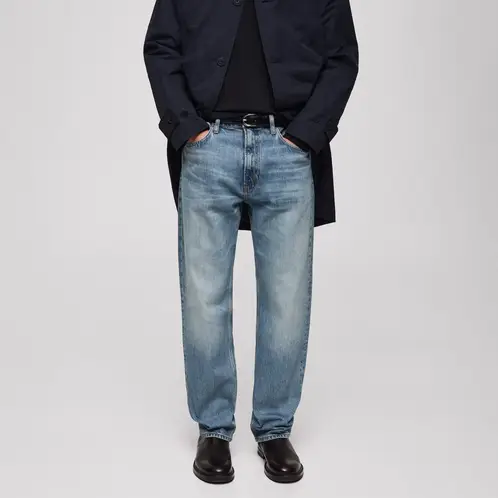 MANGO MAN - Jeans Moby Straight Fit Desgastado Hombre