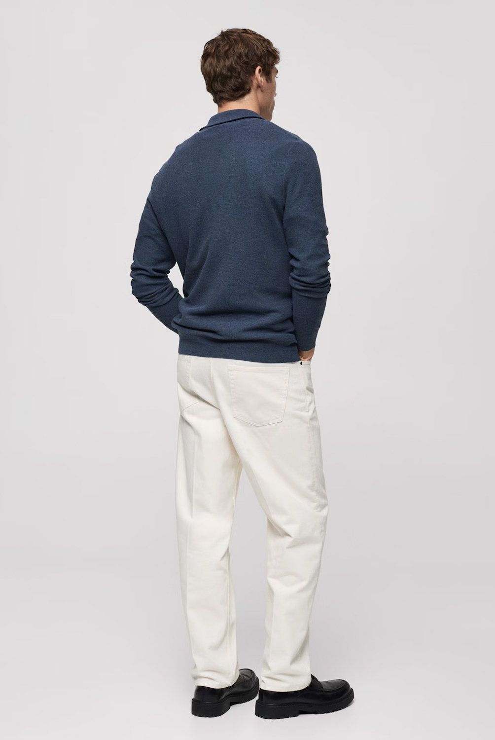 MANGO MAN - Sweater Microestructura Cuello Cremallera Hombre Mango Man