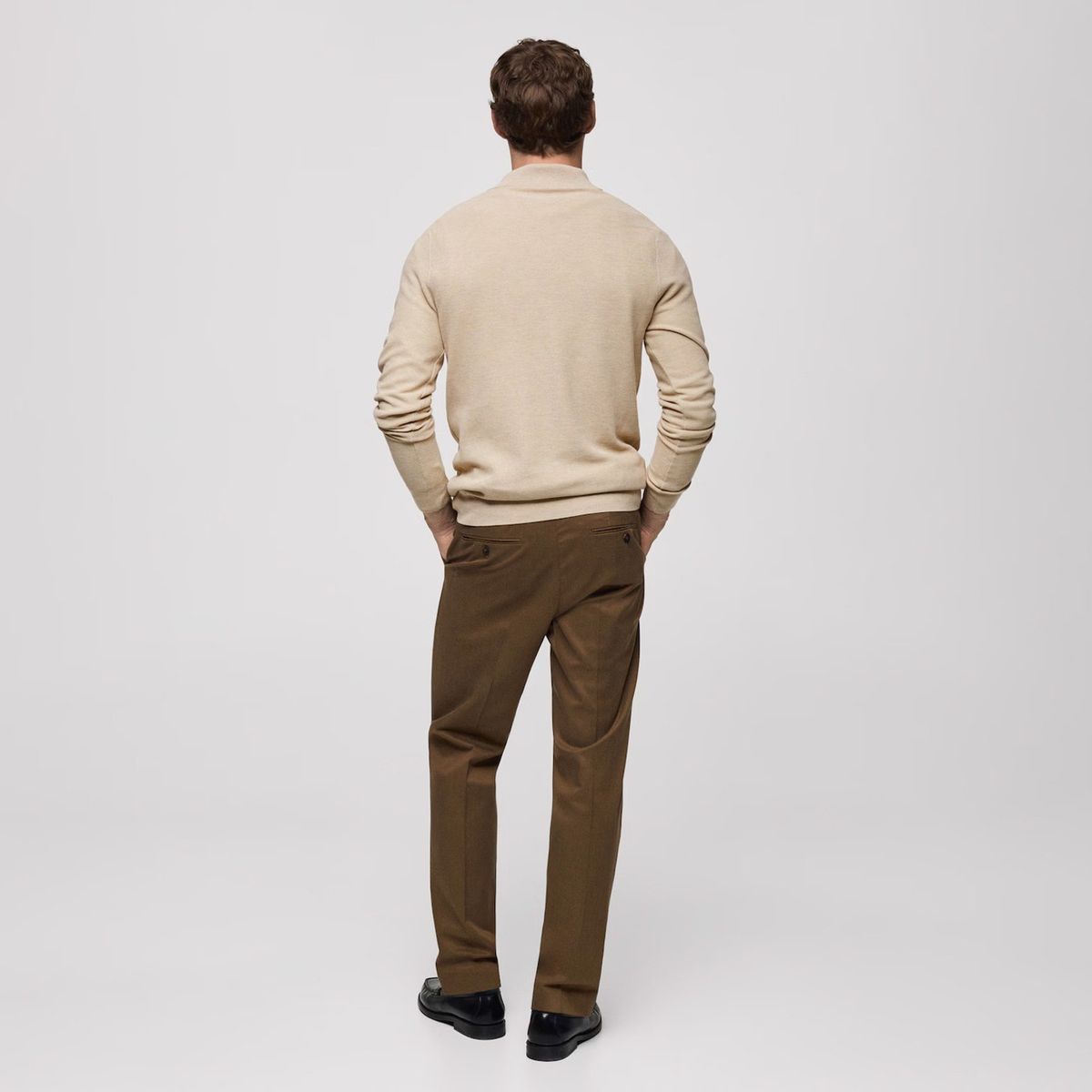 MANGO MAN - Sweater Tenp Cuello Cierre Hombre Mango Man