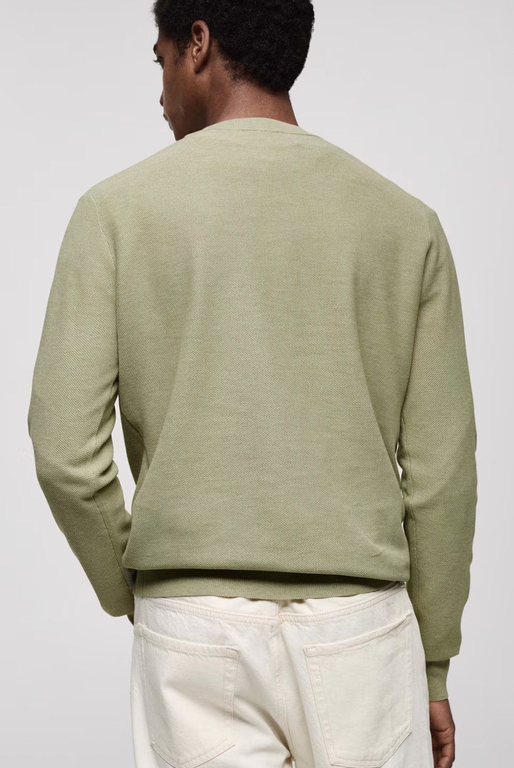 MANGO MAN - Sweater Punto Algodón Microestructura Hombre Mango Man