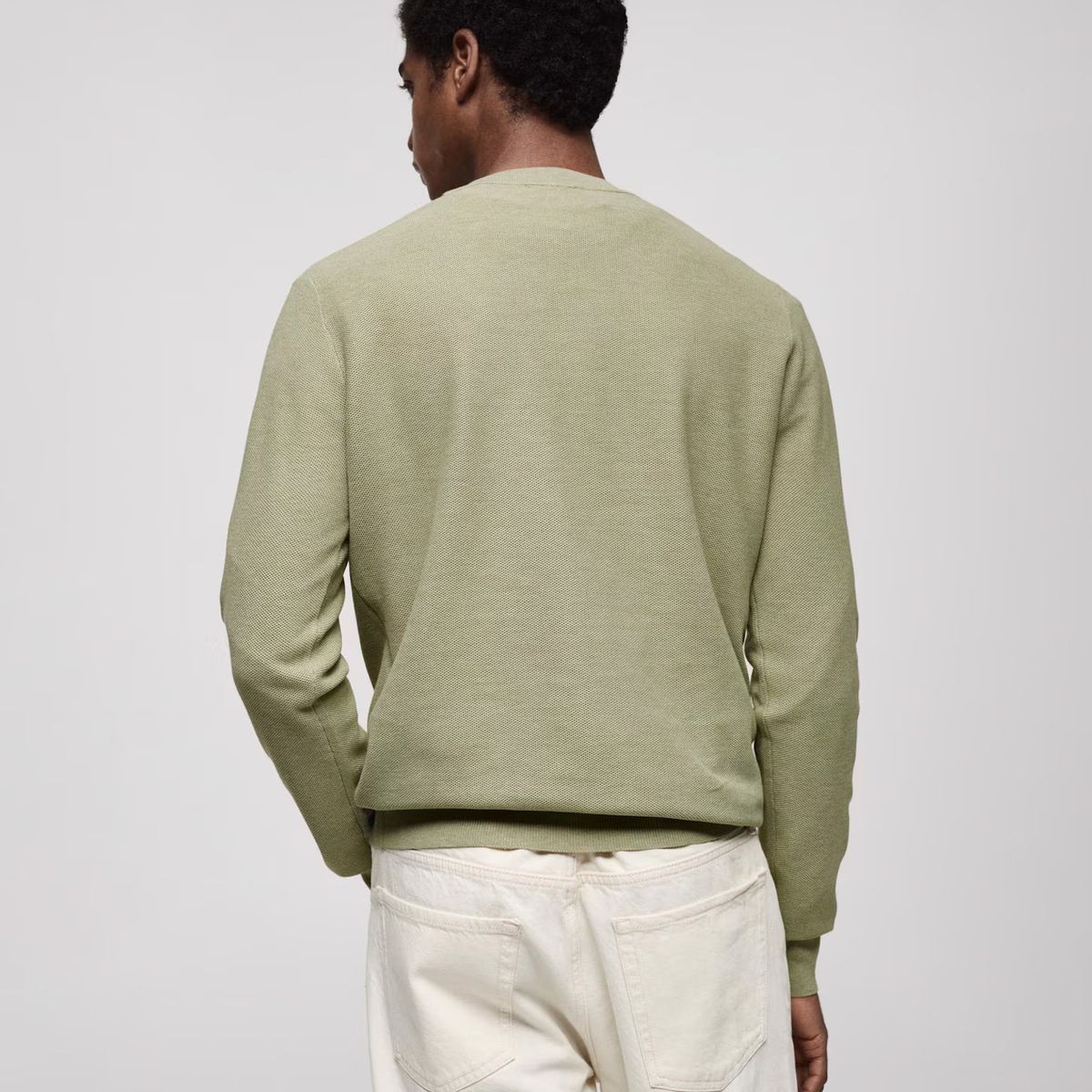 MANGO MAN - Sweater Ten Cuello Redondo Punto Fino Hombre Mango Man