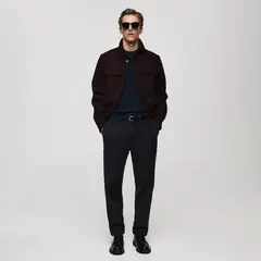 MANGO MAN - Sweater Punto Algodón Canalé Hombre