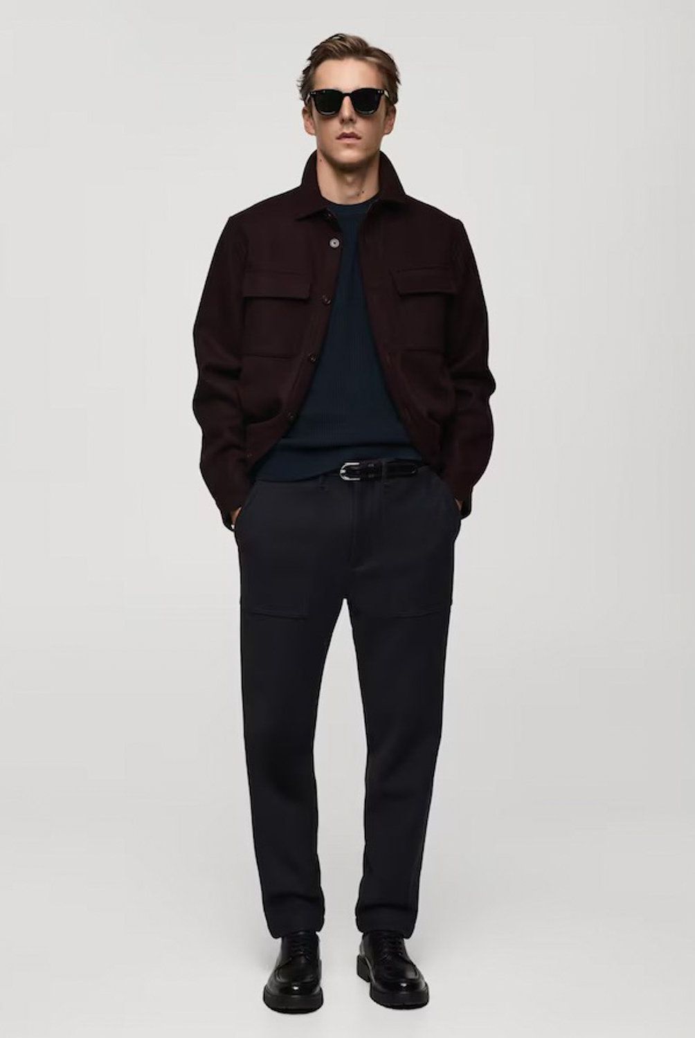 MANGO MAN - Sweater Punto Algodón Canalé Hombre Mango Man
