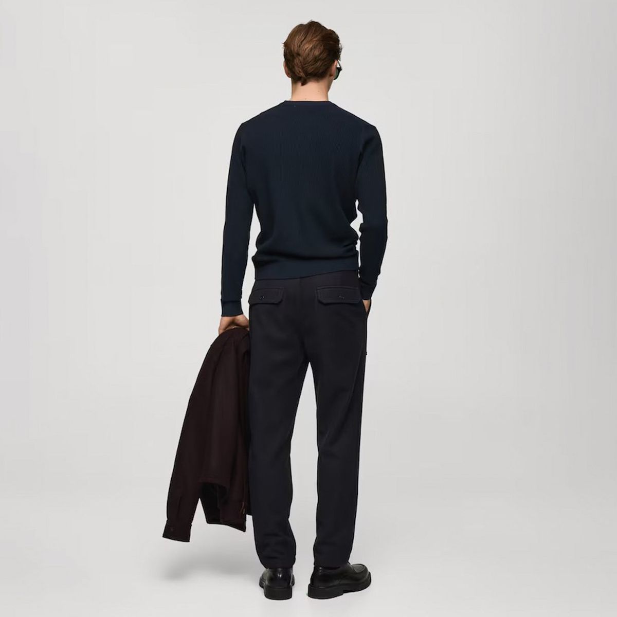 MANGO MAN - Sweater Antigua Regular Fit Canalé Hombre Mango Man