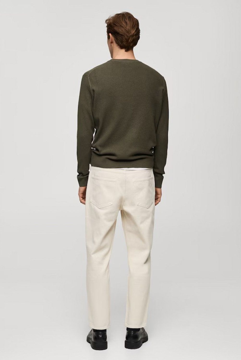 MANGO MAN - Sweater Punto Algodón Canalé Hombre Mango Man