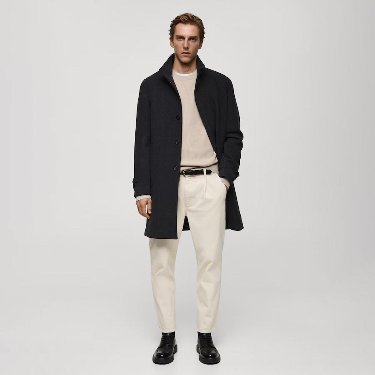 MANGO MAN - Sweater Antigua Regular Fit Canalé Hombre Mango Man