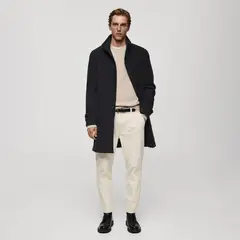 MANGO MAN - Sweater Punto Algodón Canalé Hombre