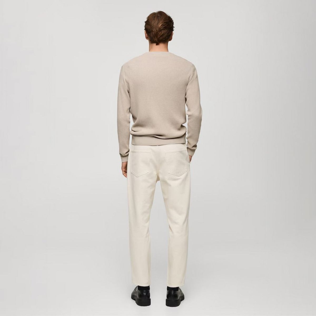 MANGO MAN - Sweater Antigua Regular Fit Canalé Hombre Mango Man